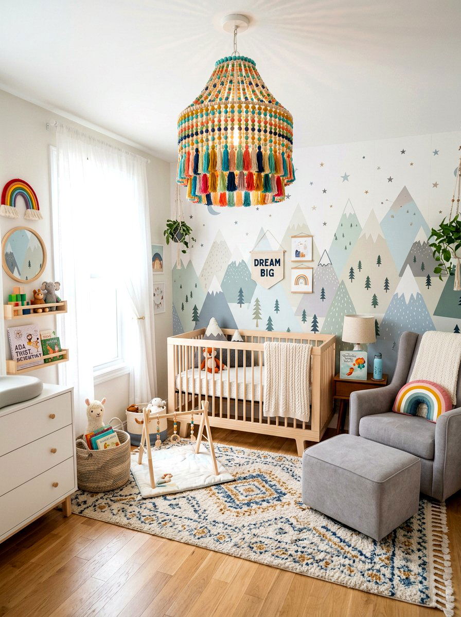 Tassel Beaded Chandelier - 30 beaded chandelier ideas