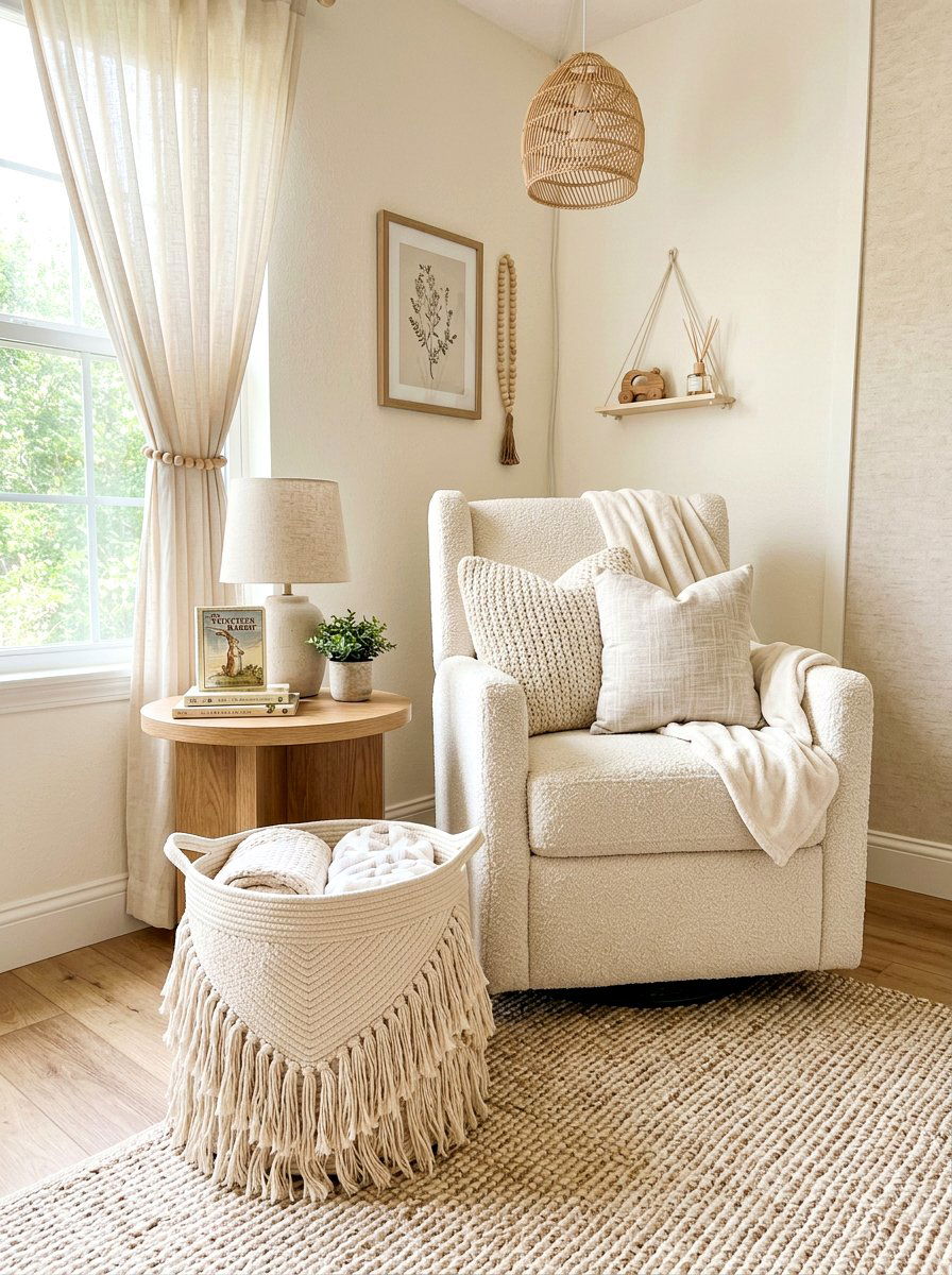 Tassel Decorative Storage Basket - 30 nursery storage basket ideas
