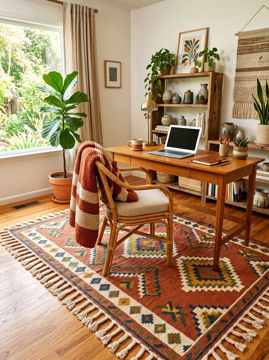 Tassel Edge Office Rug - 30 office rug ideas