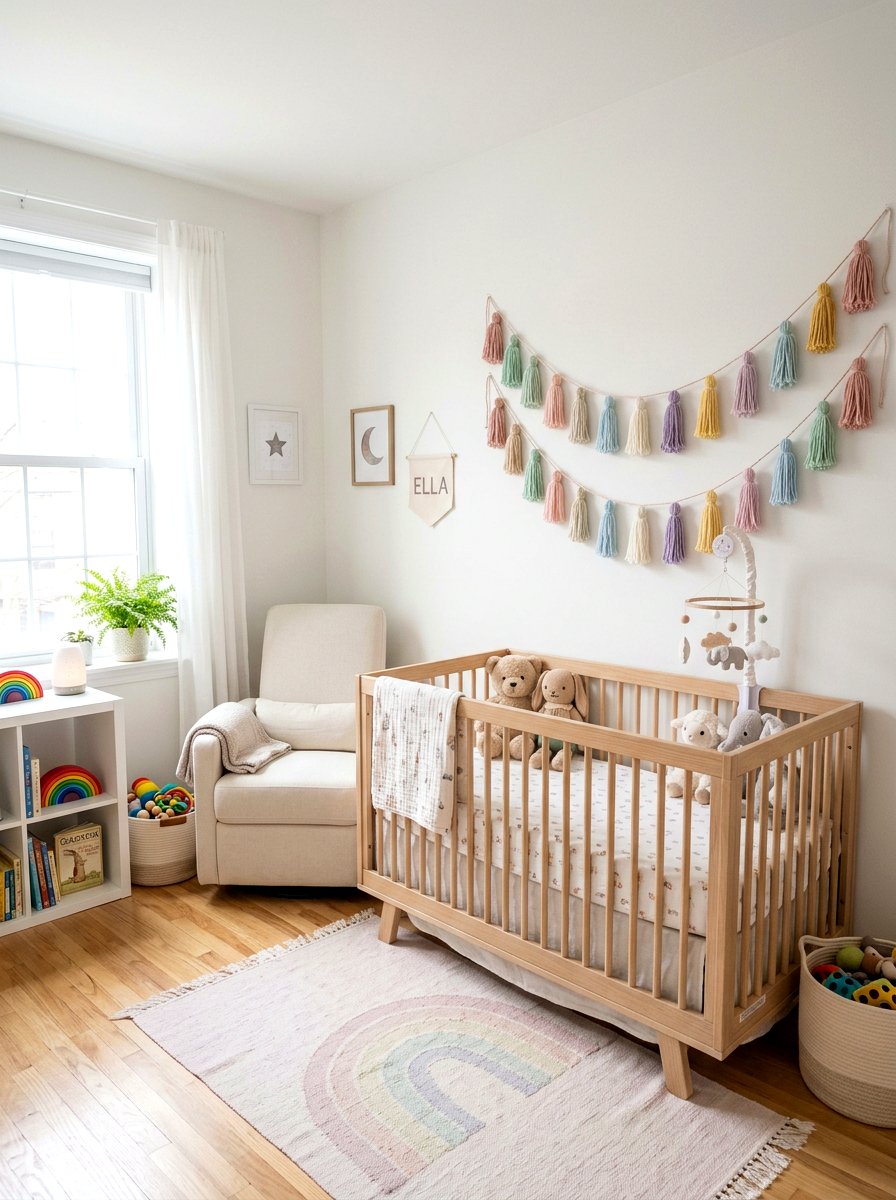 Tassel Garland Wall Decor - 30 renter friendly wall decor ideas