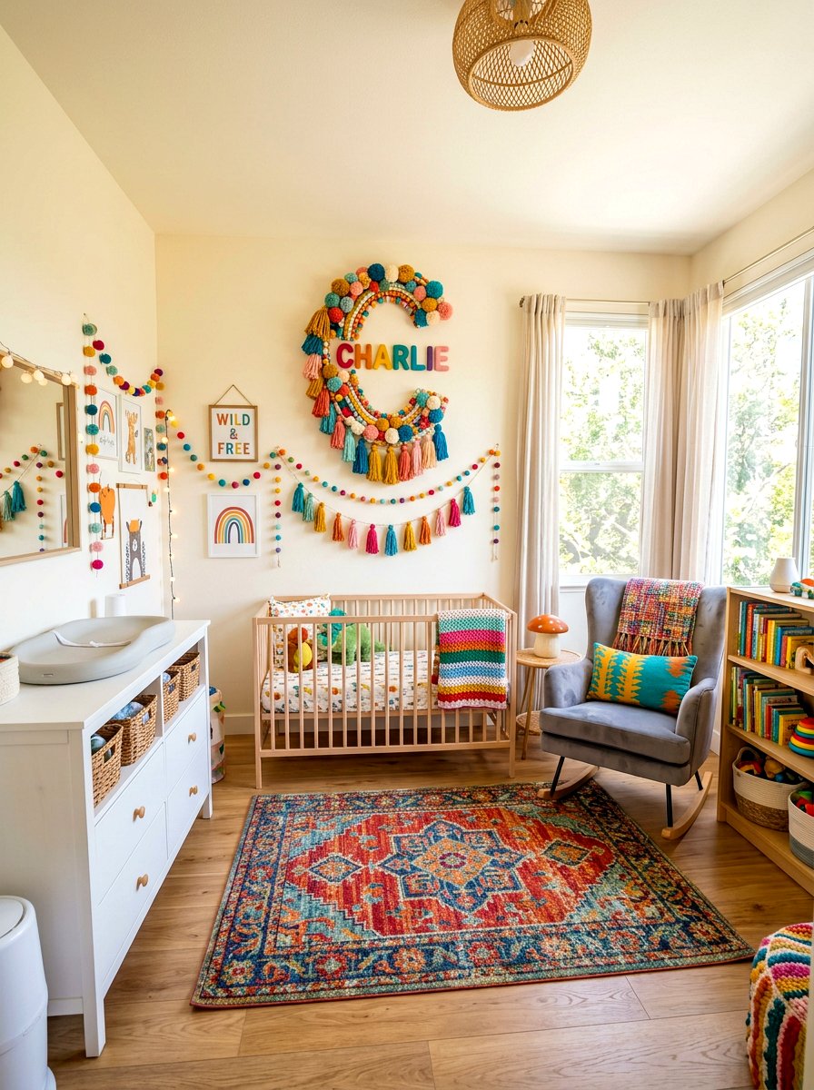 Tassel Initial Nursery Decor - 30 monogram nursery ideas