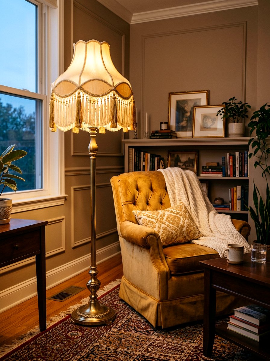 Tassel Lamp Shade - 30 tassel decor living room ideas