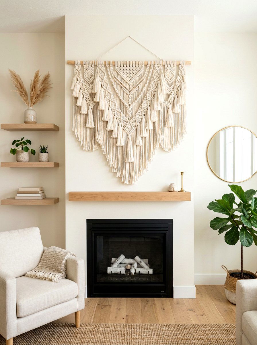 Tassel Wall Hanging - 30 tassel decor living room ideas