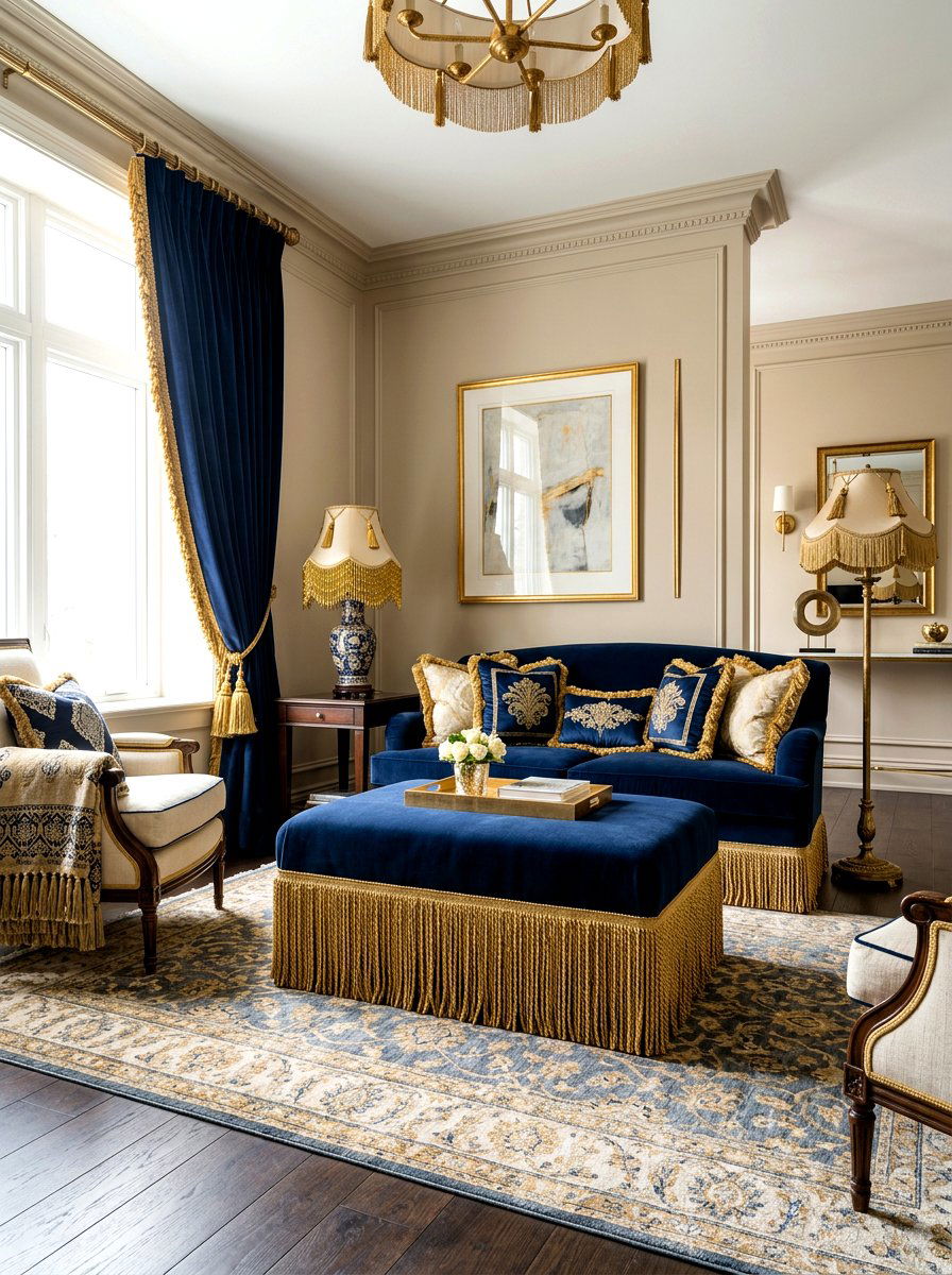Tasseled Fringe Living Room - 30 circus inspired living room ideas