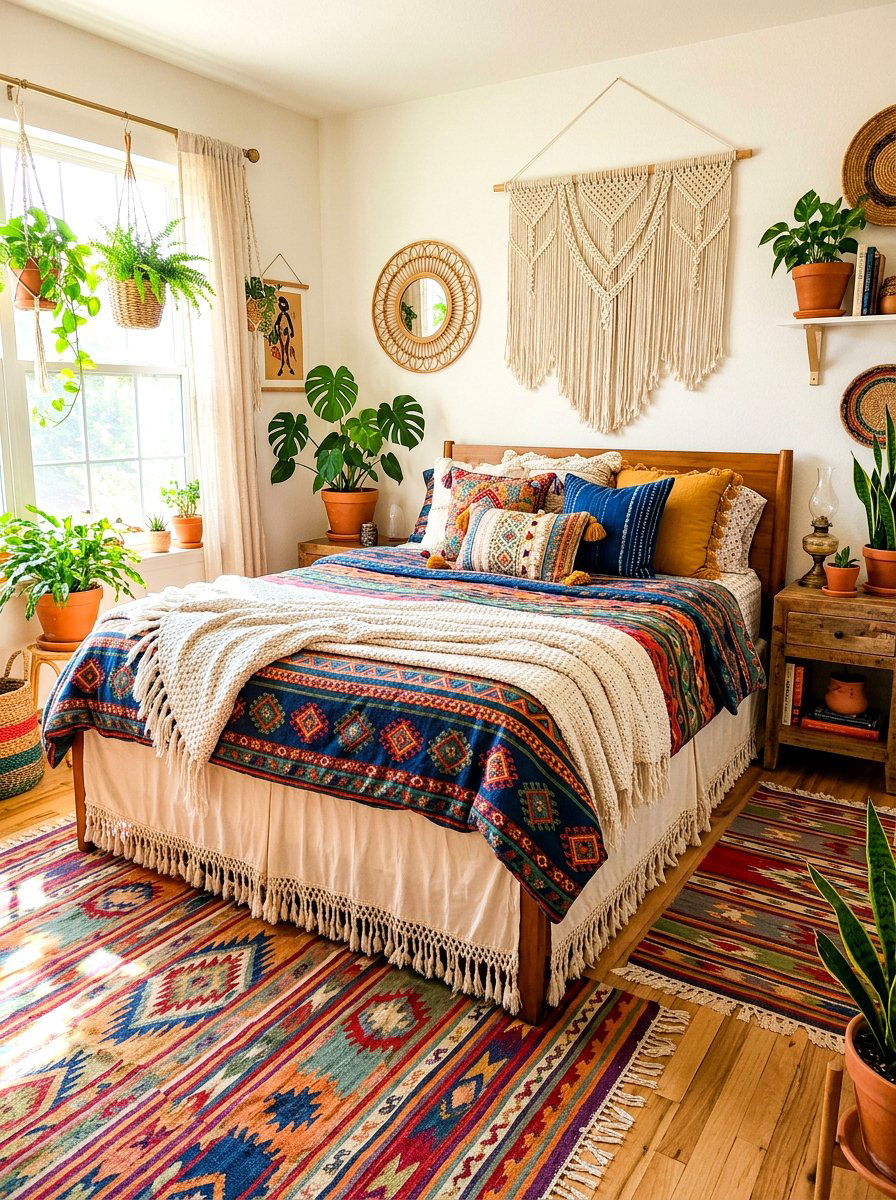 Tasseled Skirted Bed - 30 skirted bed ideas