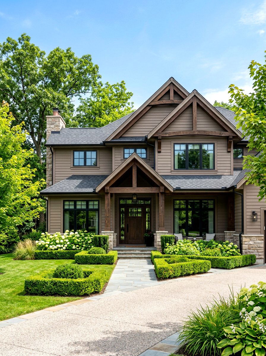 Taupe House Siding Color - 30 exterior paint color ideas