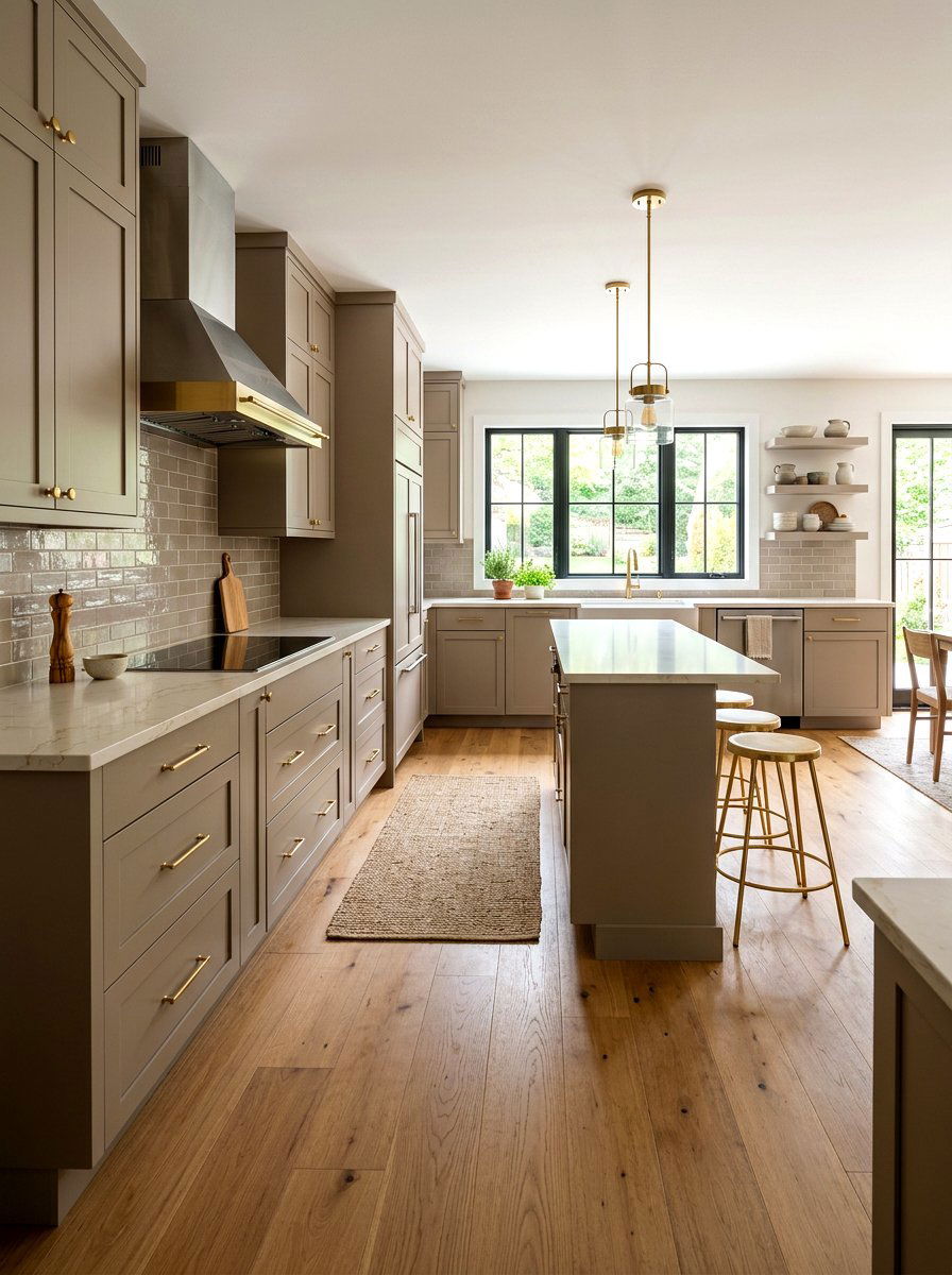Taupe Kitchen - 30 neutral home decor ideas