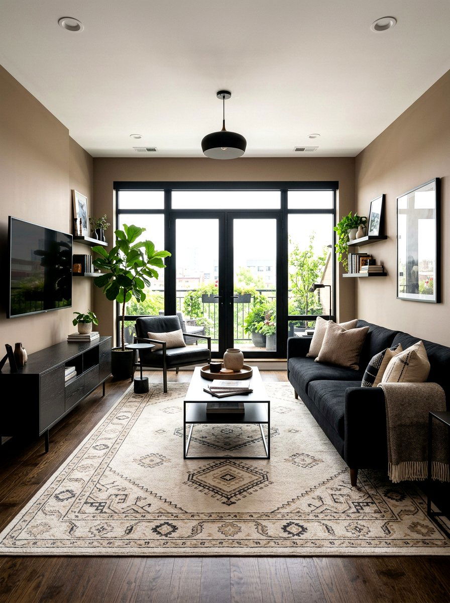 Taupe Paint Black Furniture - 30 taupe and black living room ideas
