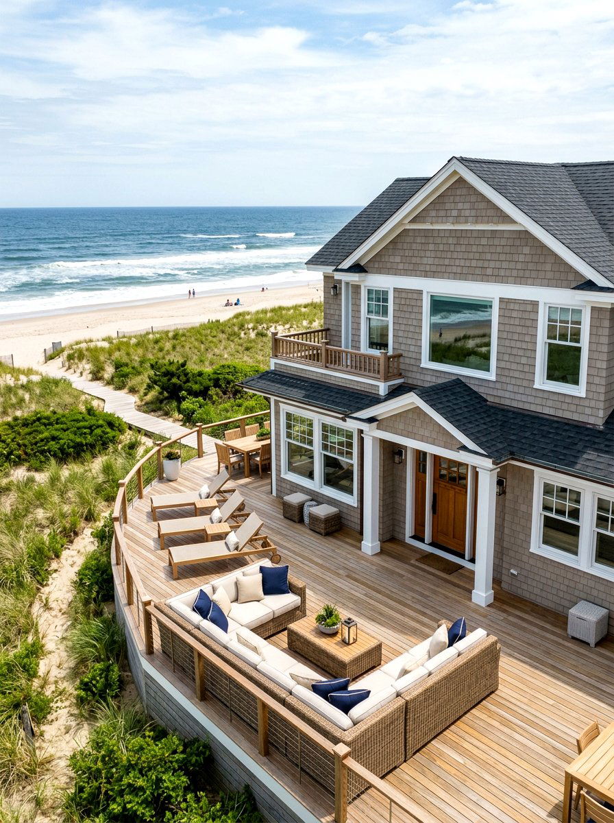 Taupe Shingles On Beach House - 30 taupe exterior ideas