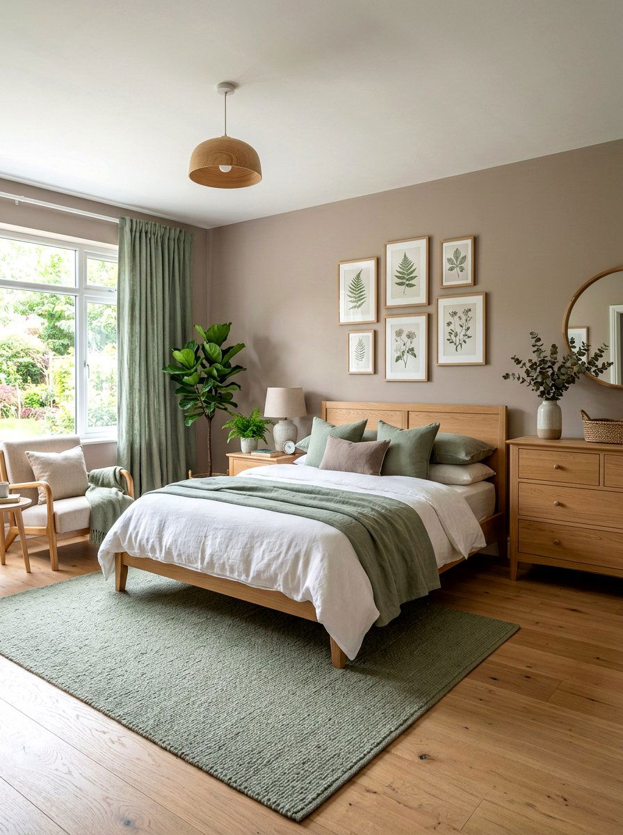 Taupe and sage green room - 30 taupe room ideas