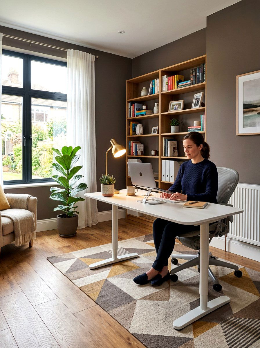 Taupe home office - 30 taupe room ideas