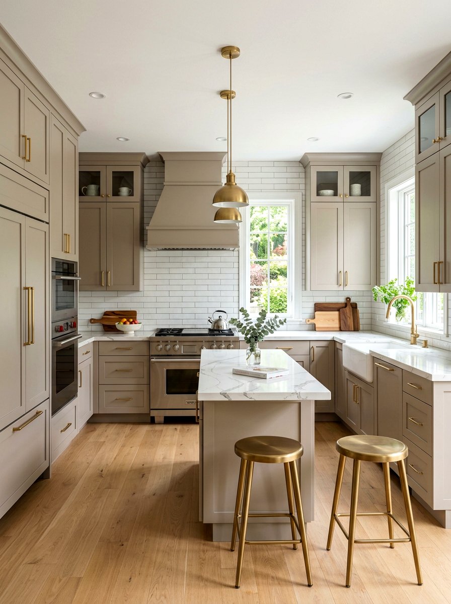 Taupe kitchen - 30 taupe room ideas
