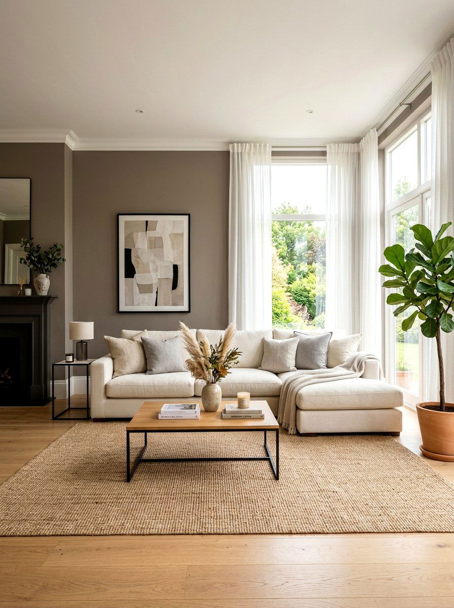 Taupe living room - 30 taupe room ideas