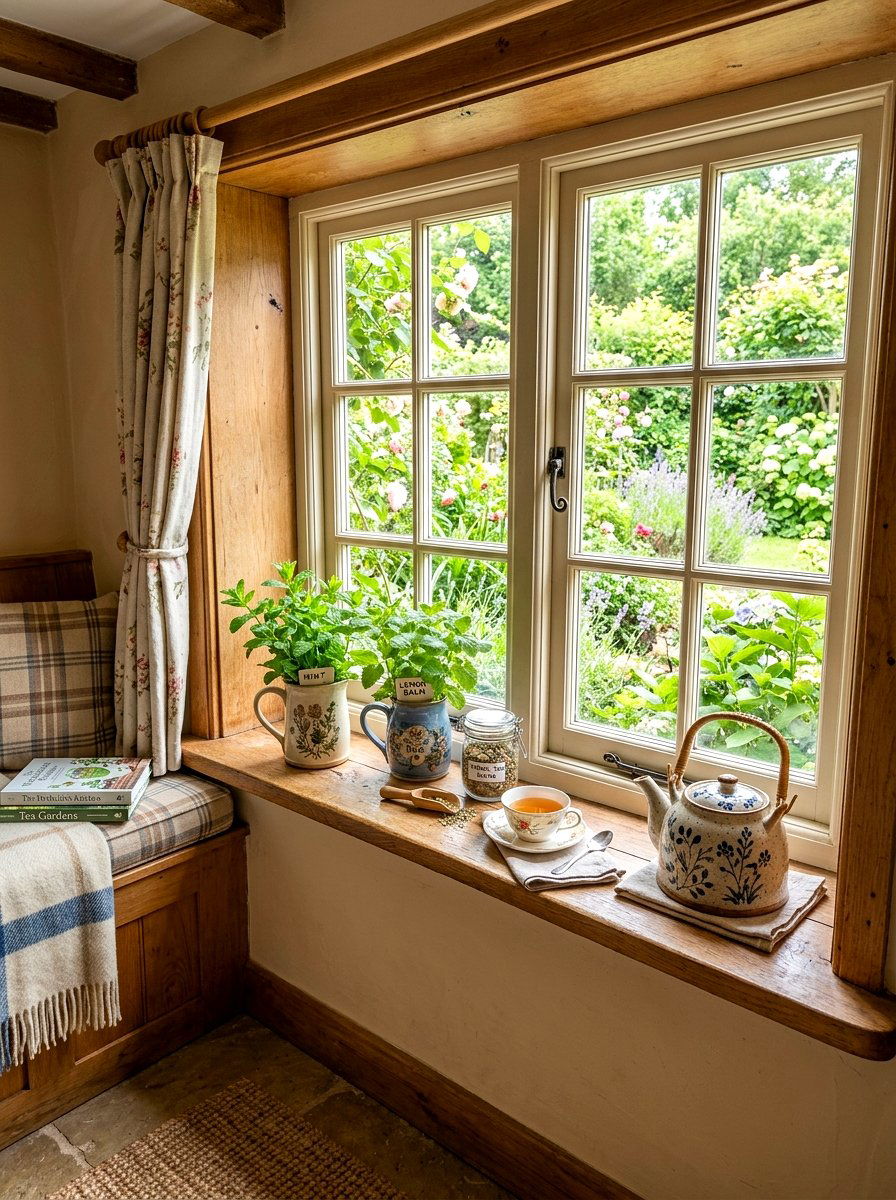 Tea Garden Herbs - 30 windowsill garden ideas