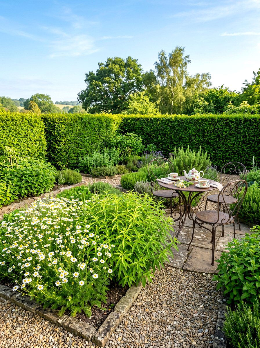 Tea Herb Garden Area - 30 medicinal garden ideas