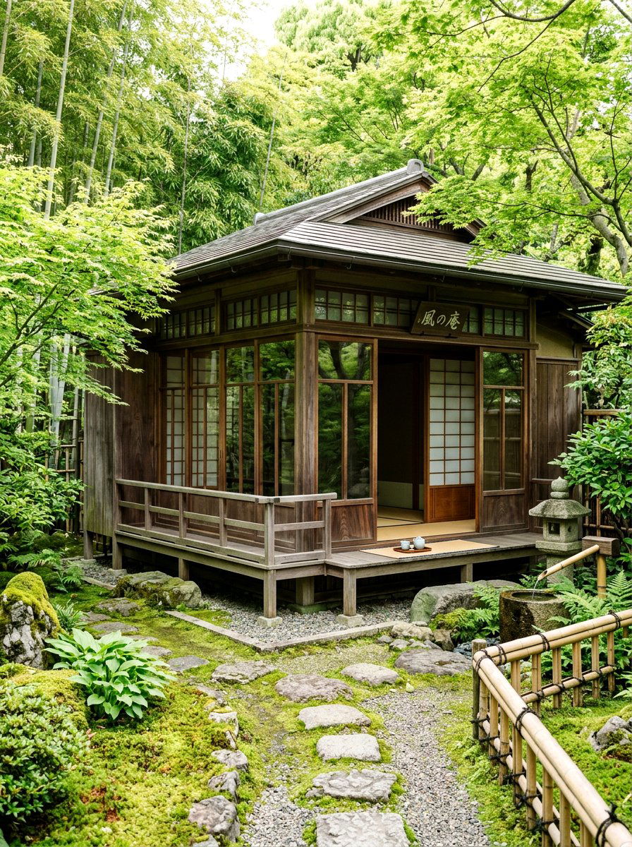 Tea House Shed - 30 cottage shed ideas