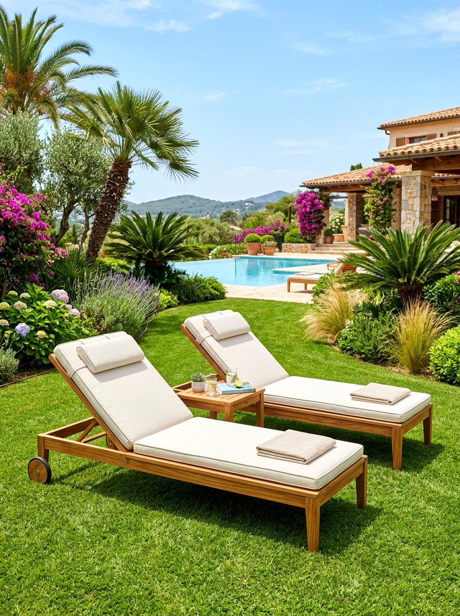 Teak Chaise Lounge - 30 teak patio furniture ideas