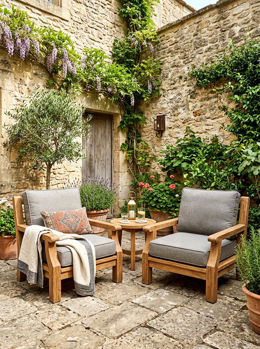 Teak Club Chairs - 30 teak patio furniture ideas