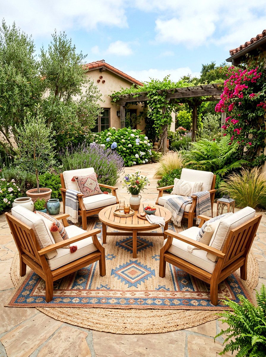 Teak Conversation Set - 30 teak patio furniture ideas