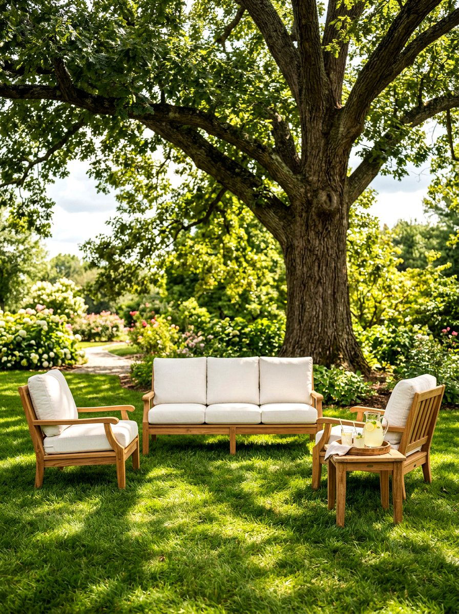 Teak Deep Seating - 30 plush patio seating ideas