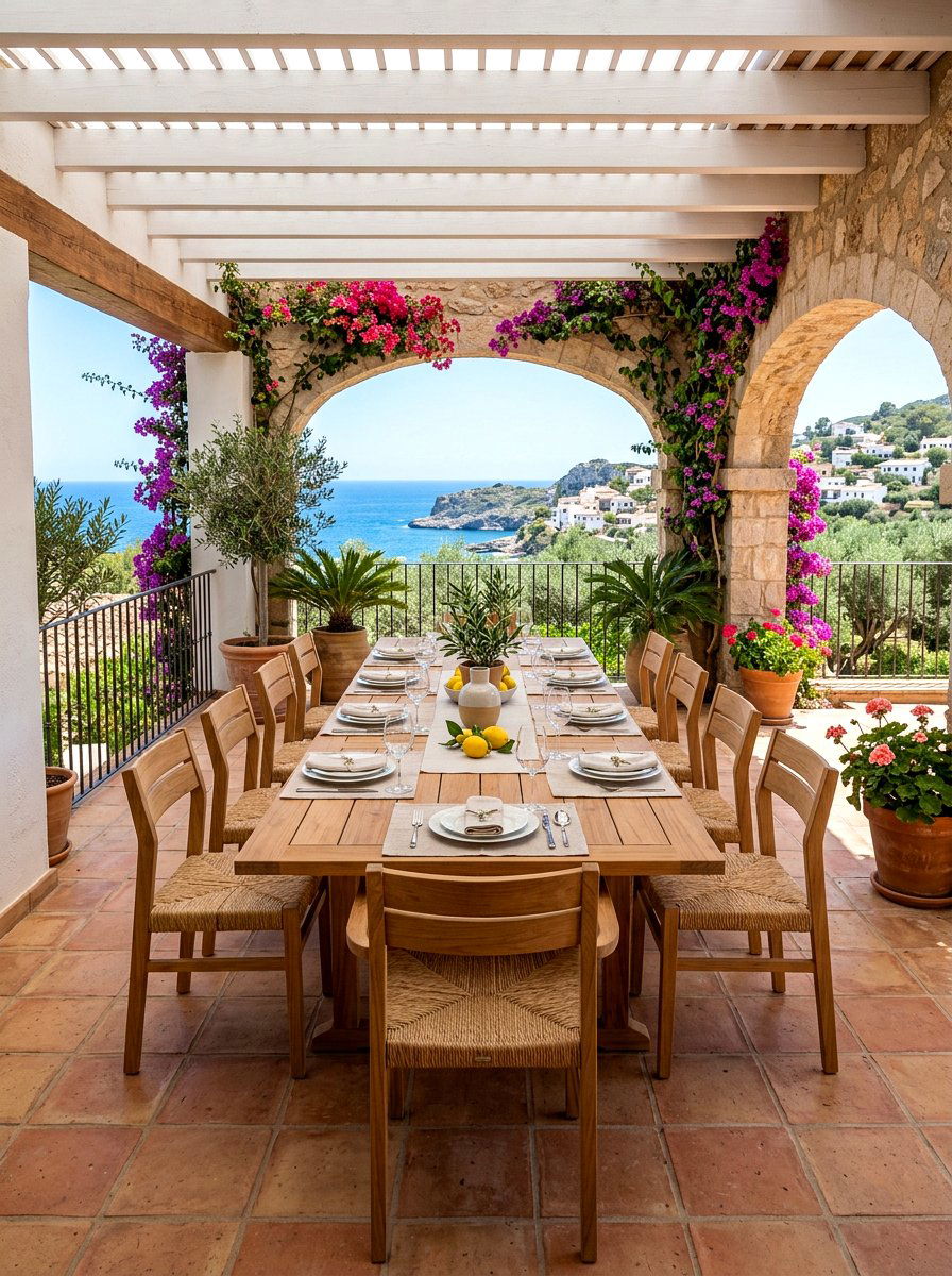 Teak Extension Dining Table - 30 teak patio furniture ideas