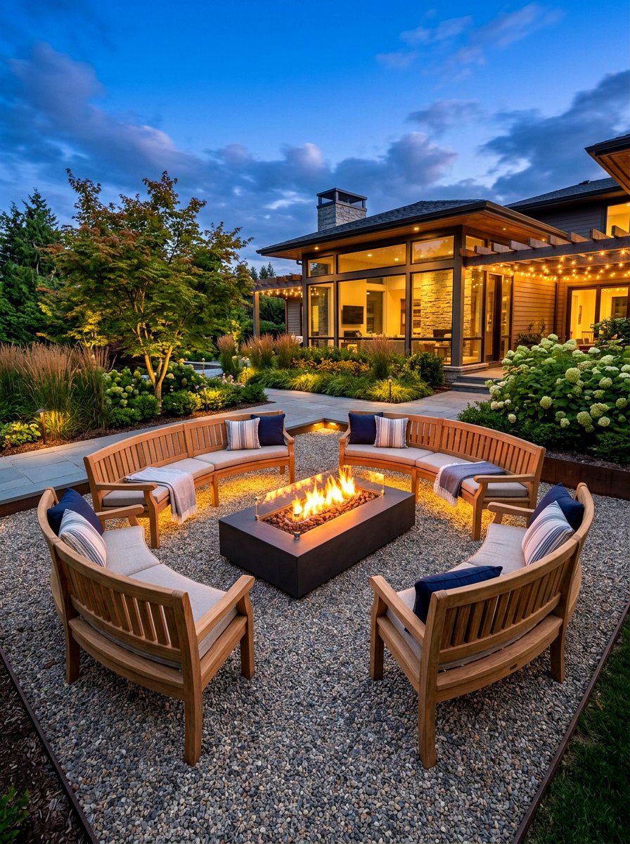 Teak Fire Pit Seating - 30 teak patio furniture ideas