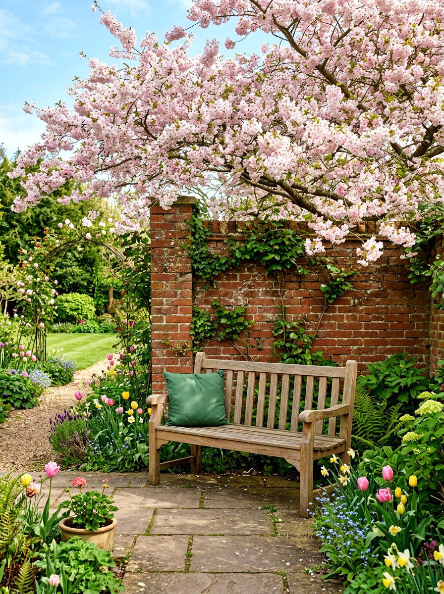 Teak Garden Bench - 30 garden seating ideas