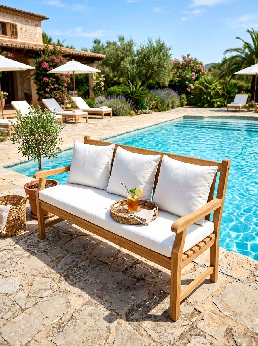 Teak Outdoor Bench - 30 outdoor bench ideas