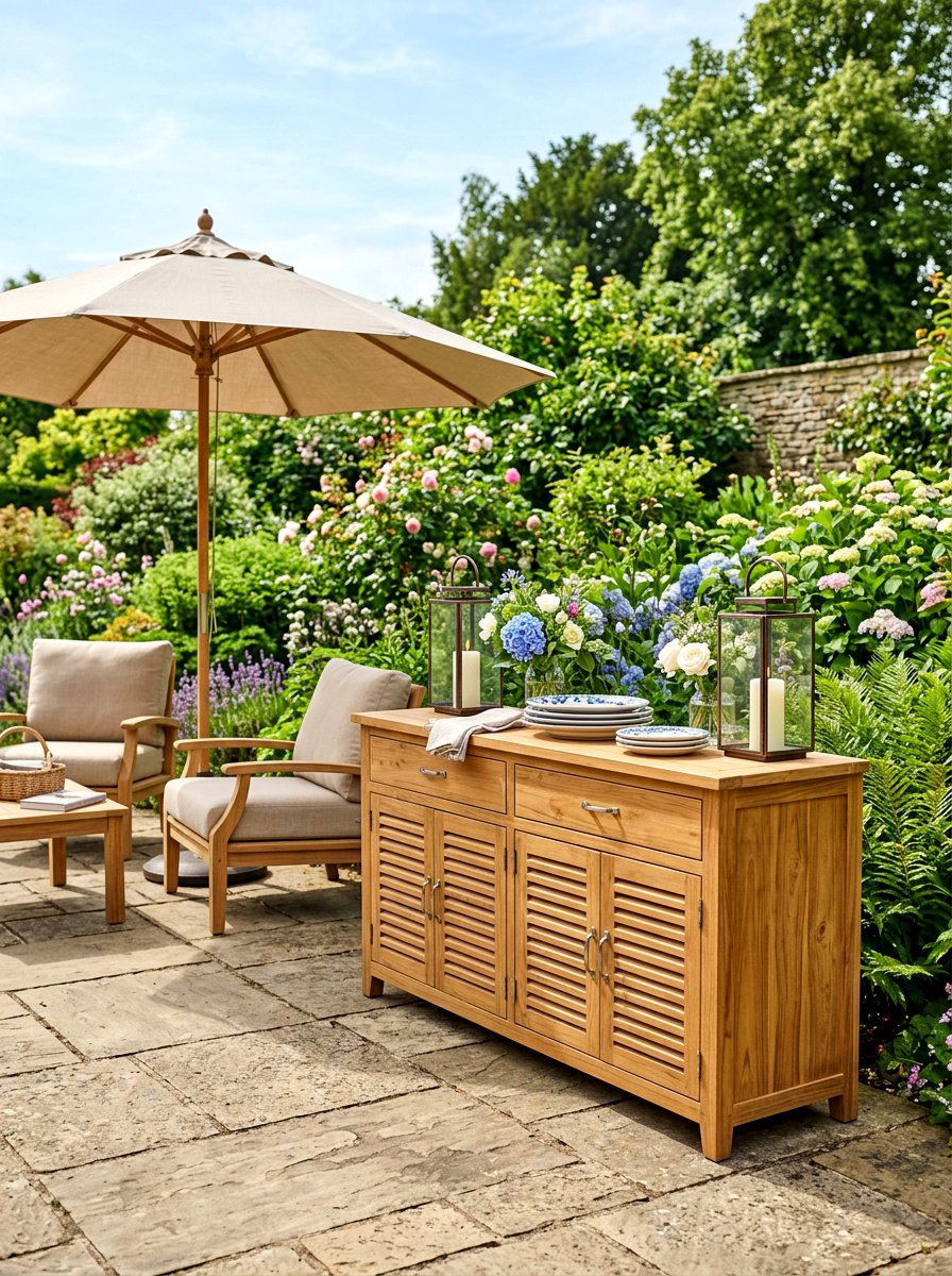Teak Outdoor Sideboard - 30 outdoor sideboard ideas