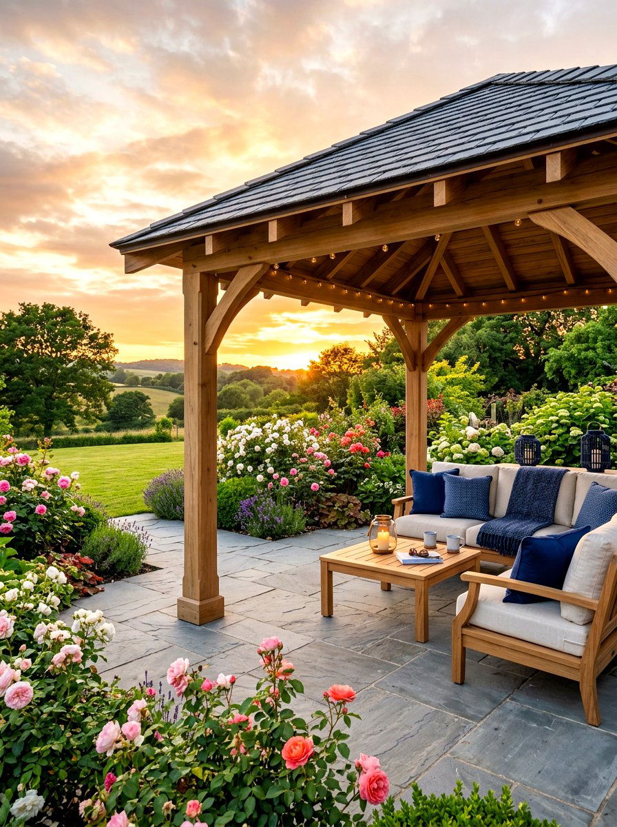 Teak Patio Cabana - 30 cabana bed patio ideas