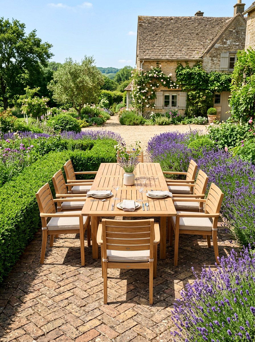 Teak Patio Dining Set - 30 outdoor furniture ideas