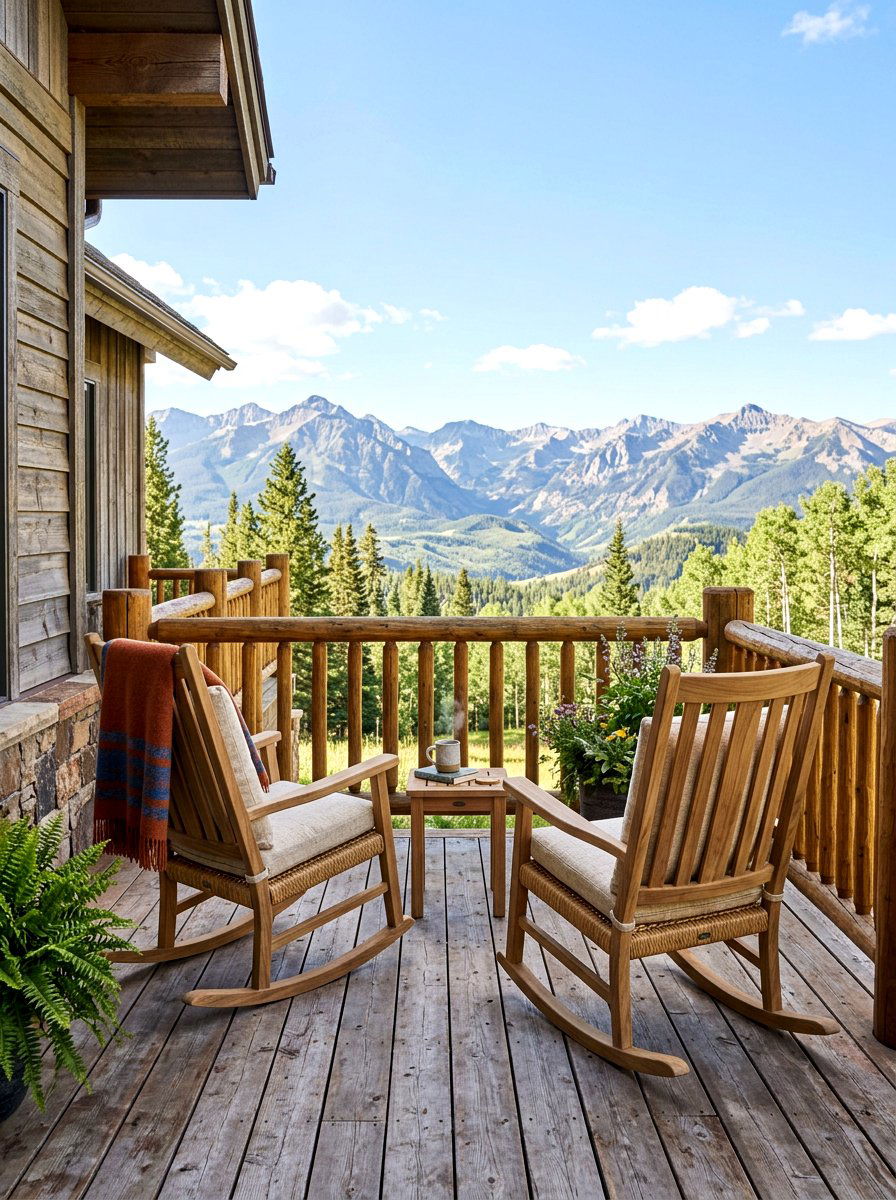 Teak Rocking Chairs - 30 teak patio furniture ideas
