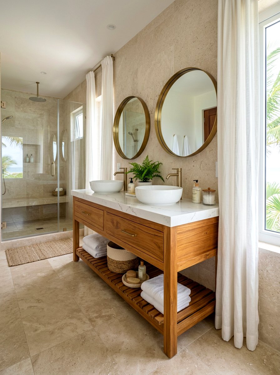 Teak Wood Bathroom Vanity - 30 wood vanity ideas