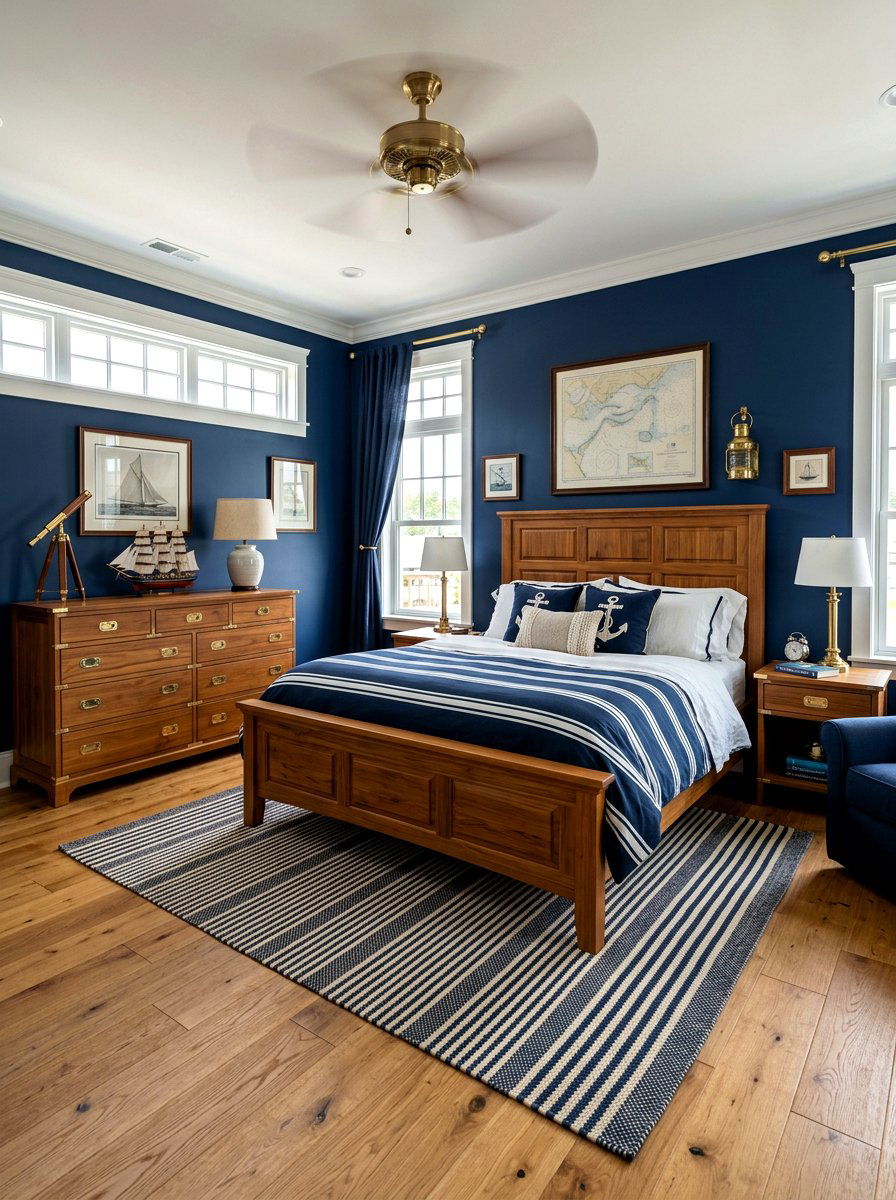 Teak Wood Furniture - 30 nautical bedroom ideas