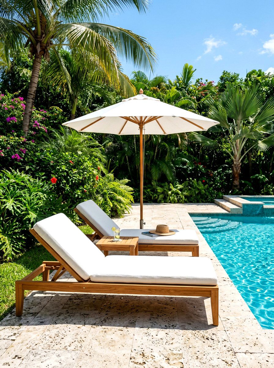 Teak Wood Outdoor Lounger - 30 outdoor lounge chair ideas