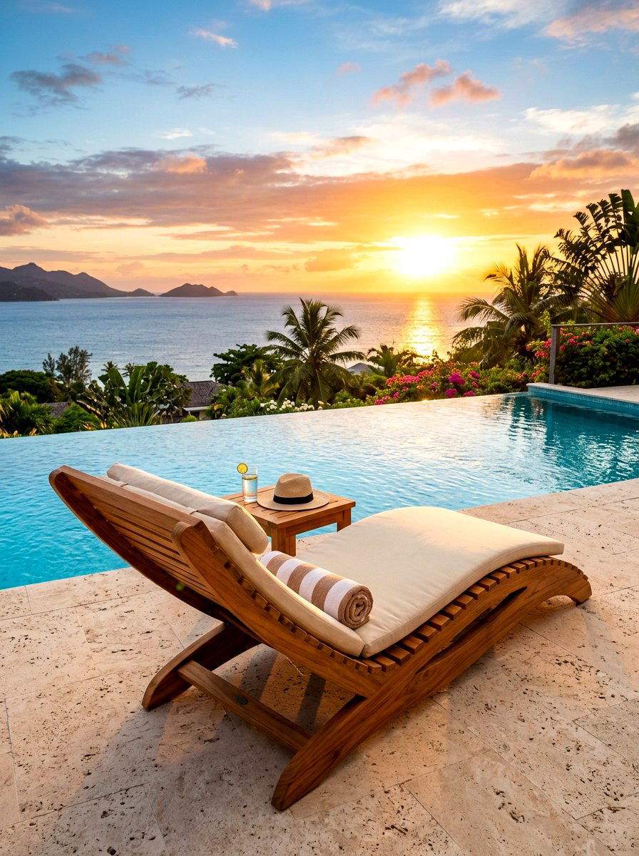 Teak Wood Wave Lounger - 30 sculptural outdoor furniture ideas