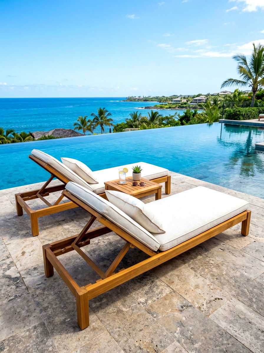 Teak lounge chair - 30 deck lounge furniture ideas