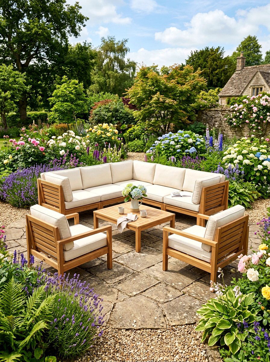 Teak modular garden furniture set - 30 outdoor modular sofa ideas