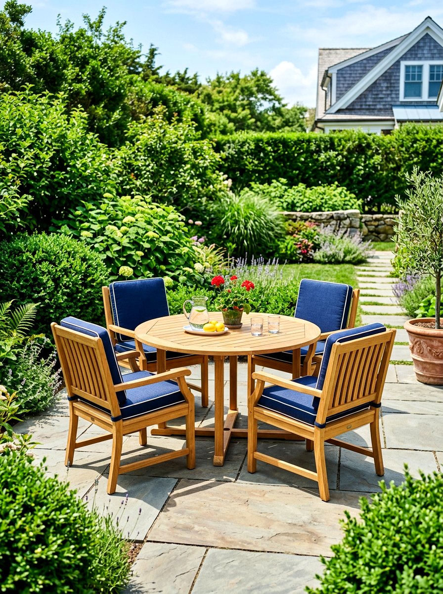 Teak wood set - 30 backyard seating ideas