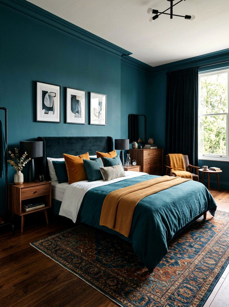 Teal Blue Bedroom - 30 blue bedroom ideas