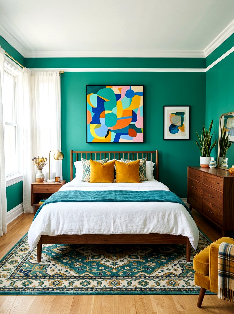 Teal Green Bedroom - 30 green bedroom ideas