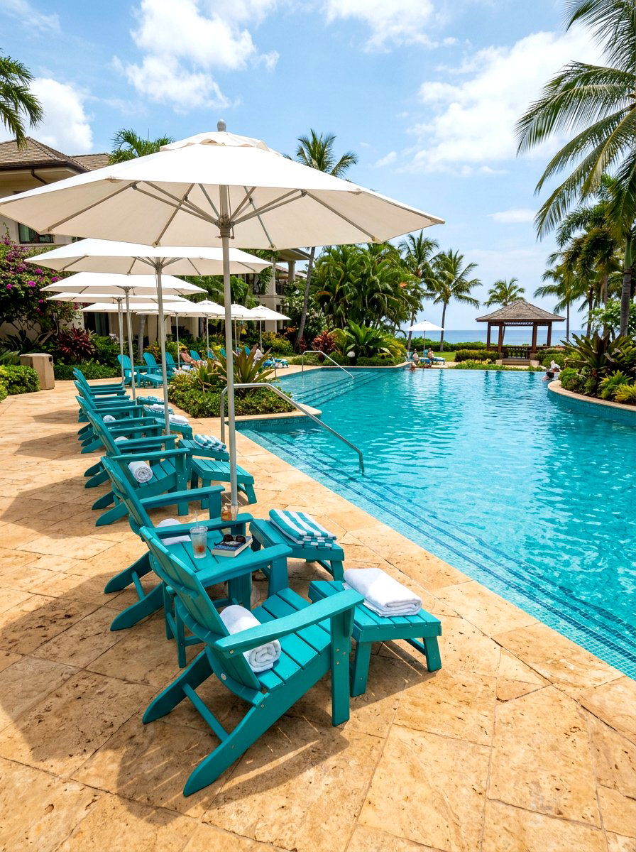 Teal Poly Adirondack - 30 Adirondack chair ideas