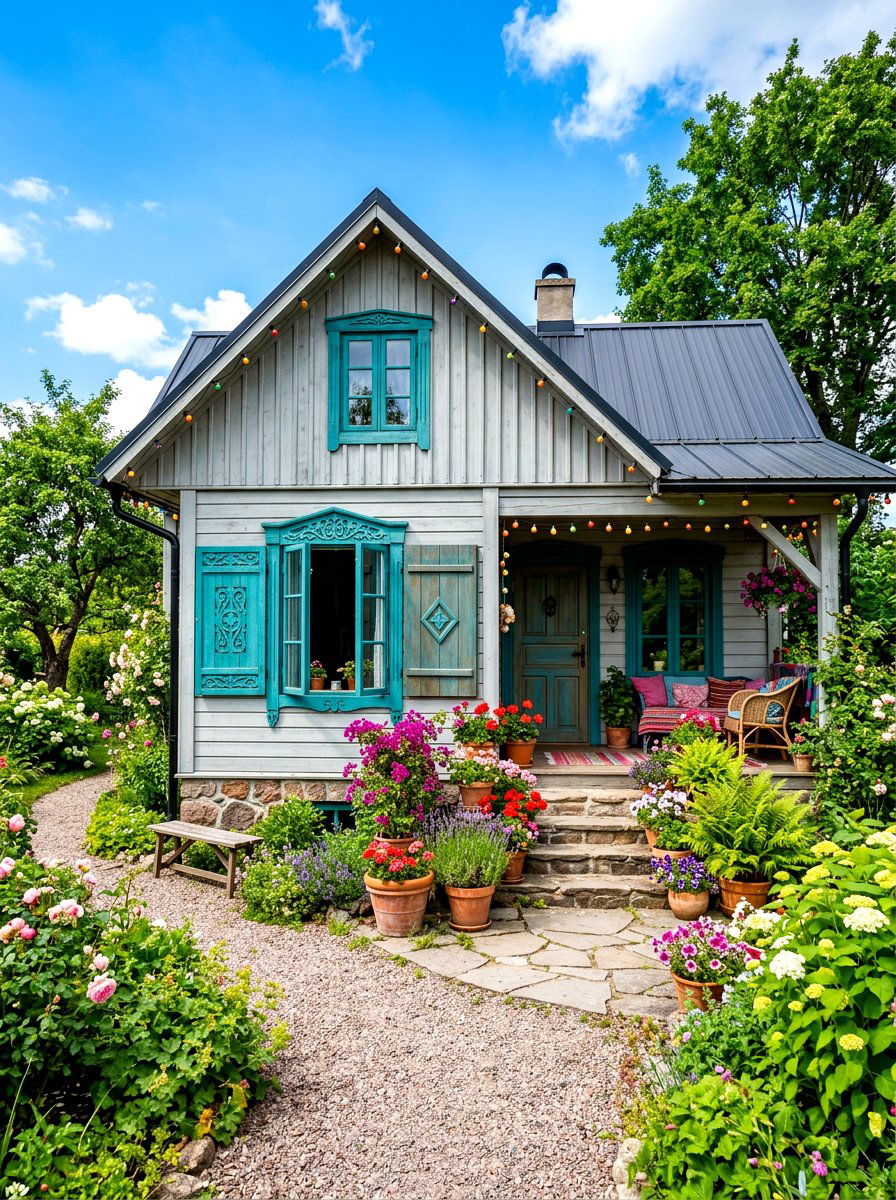 Teal Shutters - 30 shutters color ideas