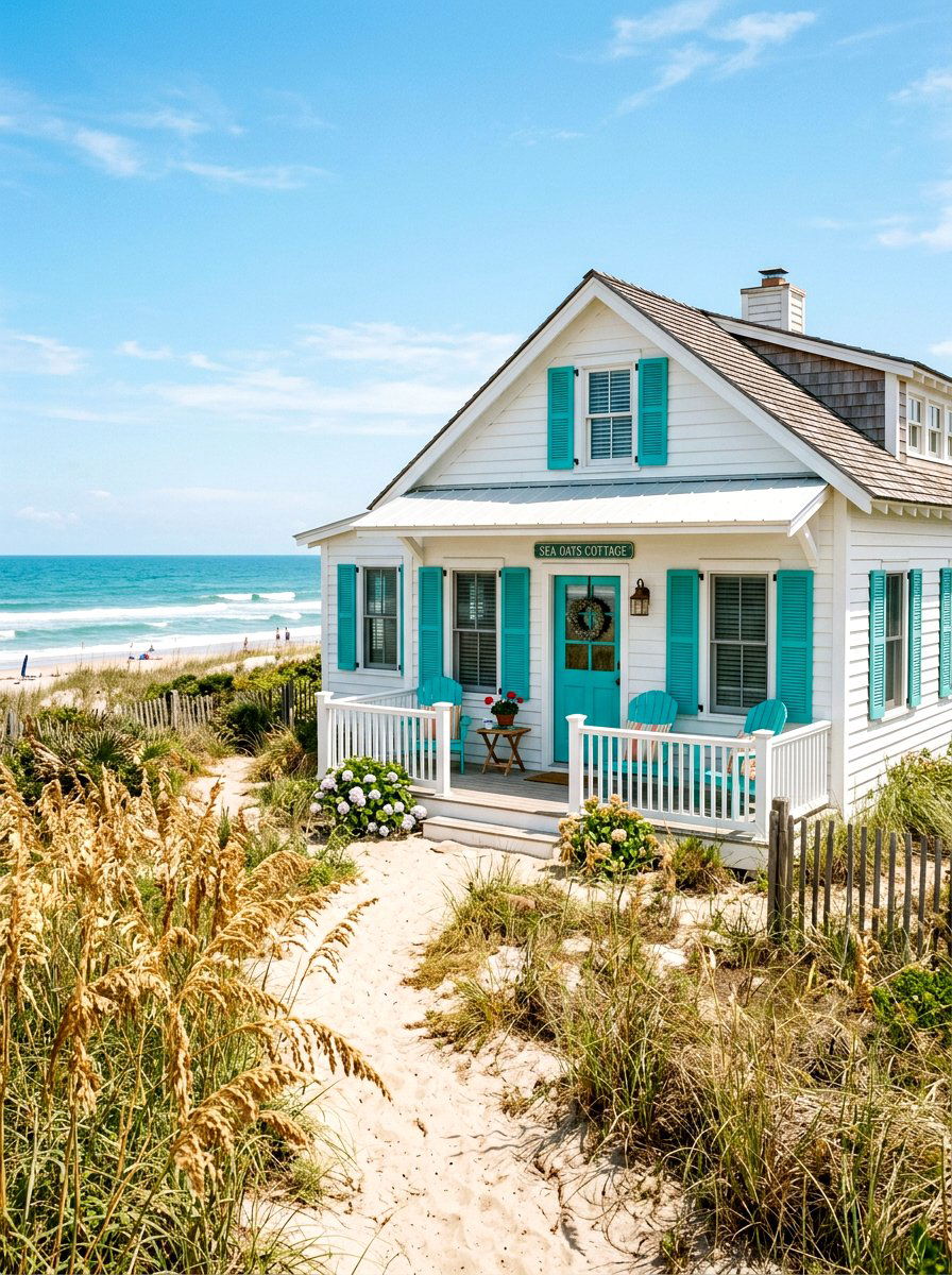 Teal Shutters For Beach Houses - 30 exterior shutters ideas