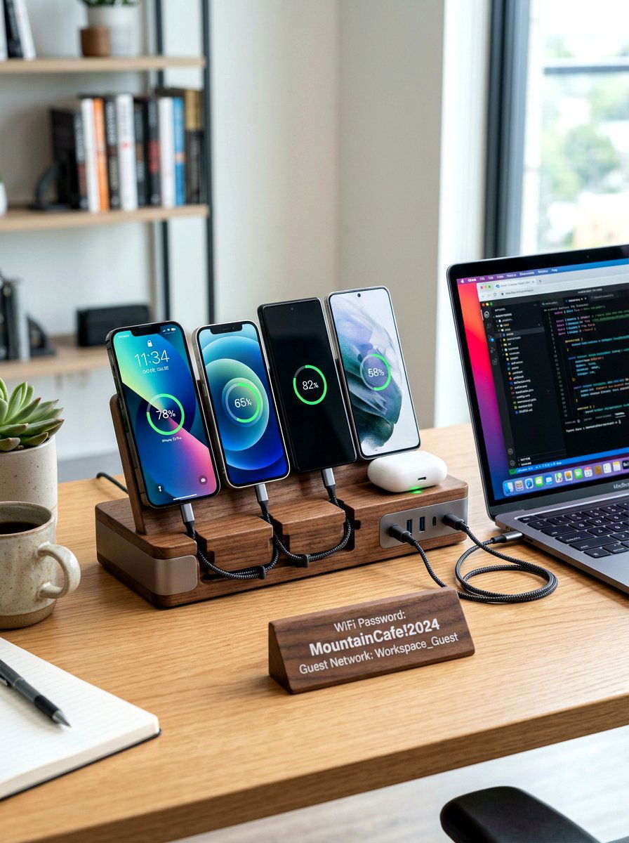 Tech Charging Hub - 30 stylish host home ideas