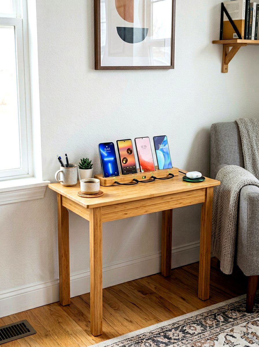 Tech Charging Station - 30 office organization ideas