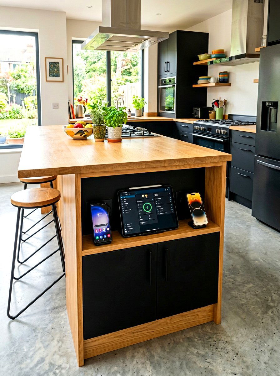 Tech charging station - 30 island end cap ideas