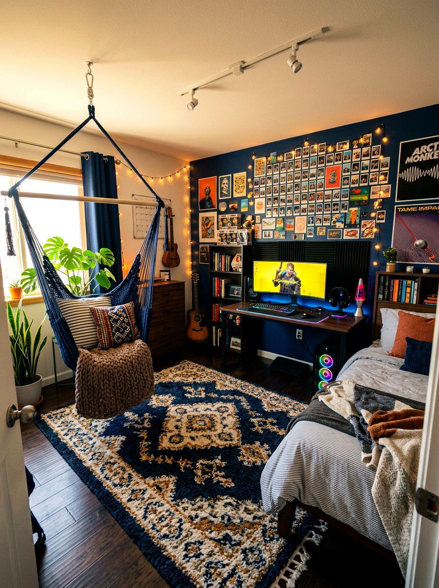 Teen Bedroom Hammock Swing - 30 hammock chair ideas