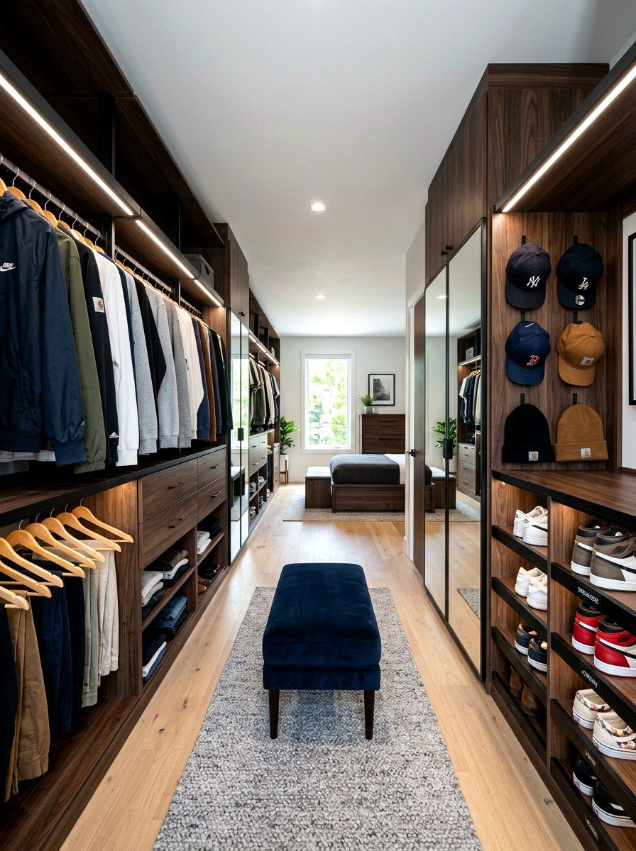 Teenager walk in closet - 30 kids closet system ideas