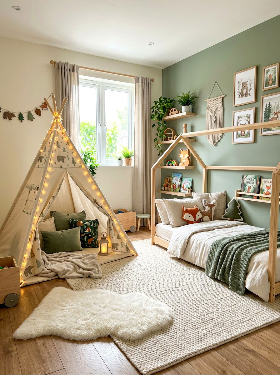 Teepee Tent Bedroom - 30 Pinterest kids room ideas